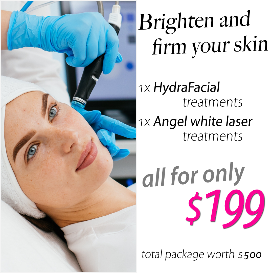 Brighten and rejuvenate your skin with our special offer: 1x Derma Microneedling and 1x Angel White Laser treatment for just $199.