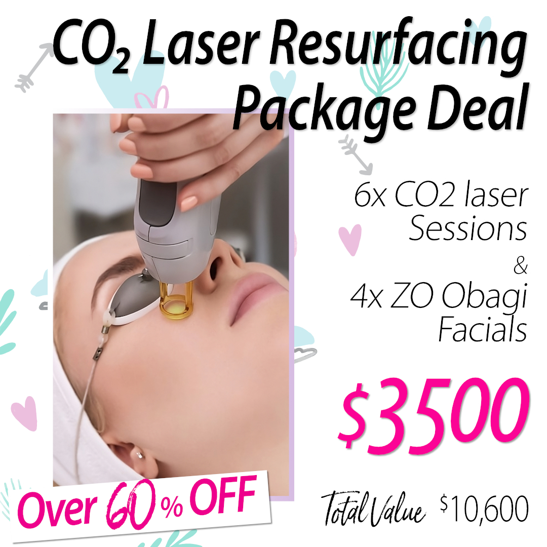 CO₂ Laser Resurfacing Package Deal - Designed for advanced skin rejuvenation, this premium package targets wrinkles, pigmentation, acne scars, and uneven texture.