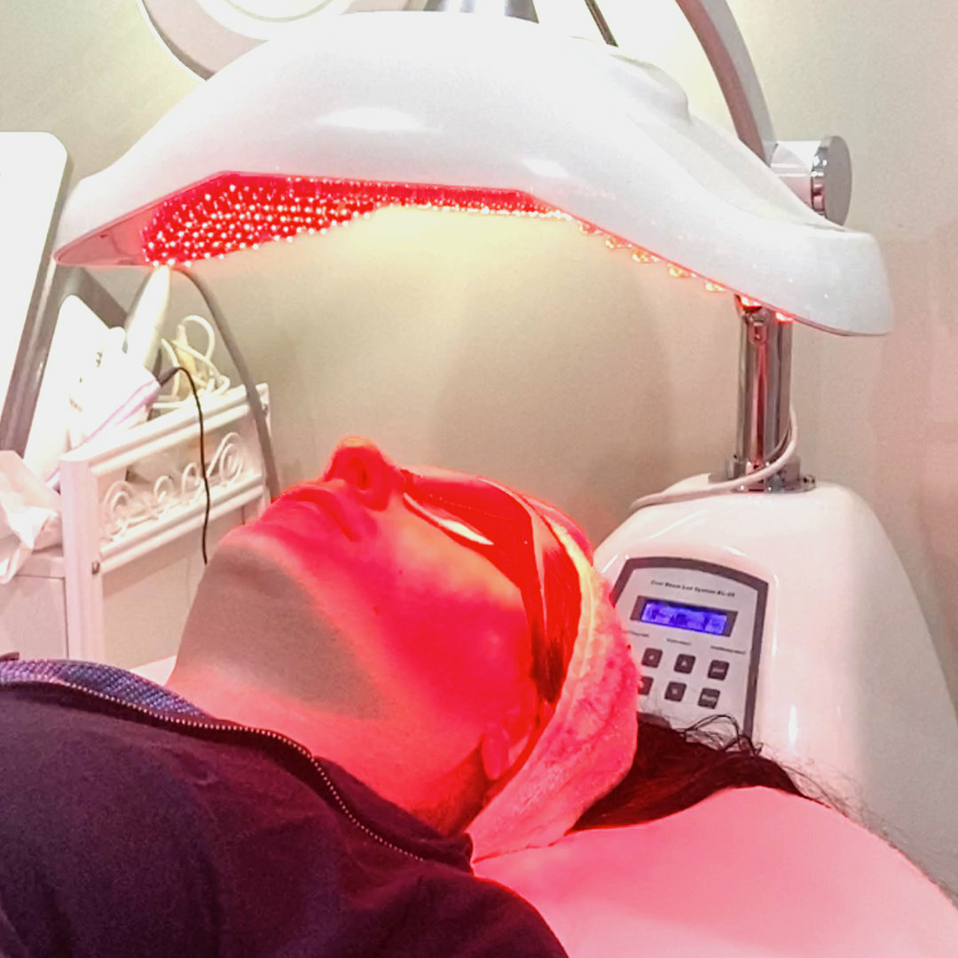 LED Light Therapy uses advanced technology to stimulate collagen production, reduce inflammation, and promote an even skin tone. It's a non-invasive treatment that enhances your skin’s natural healing process.