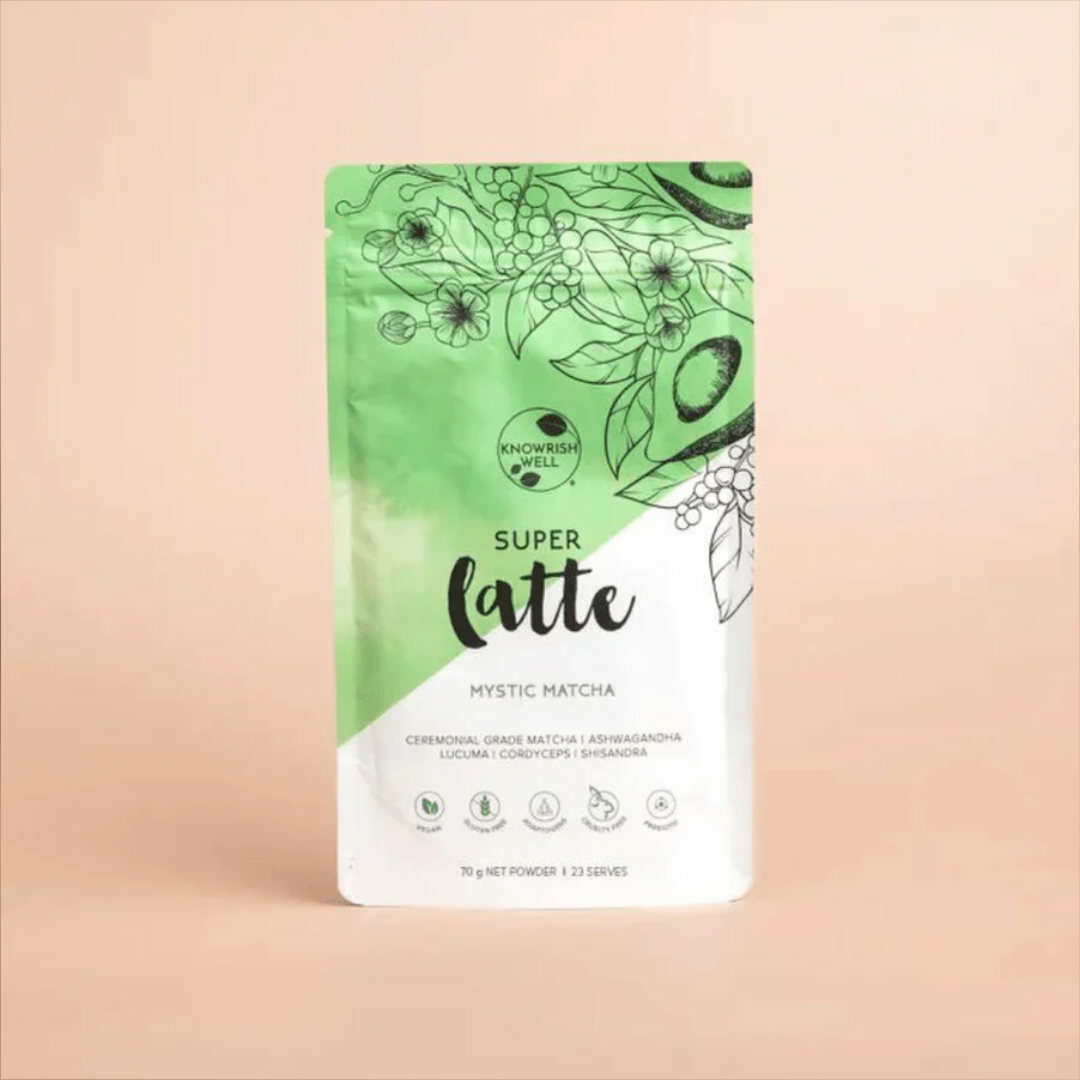 A gentle caffeine boost from organic matcha, adaptogenic herbs, and cordyceps mushrooms. This green coffee alternative is packed with antioxidants and has a creamy texture with an earthy, butterscotch flavour.