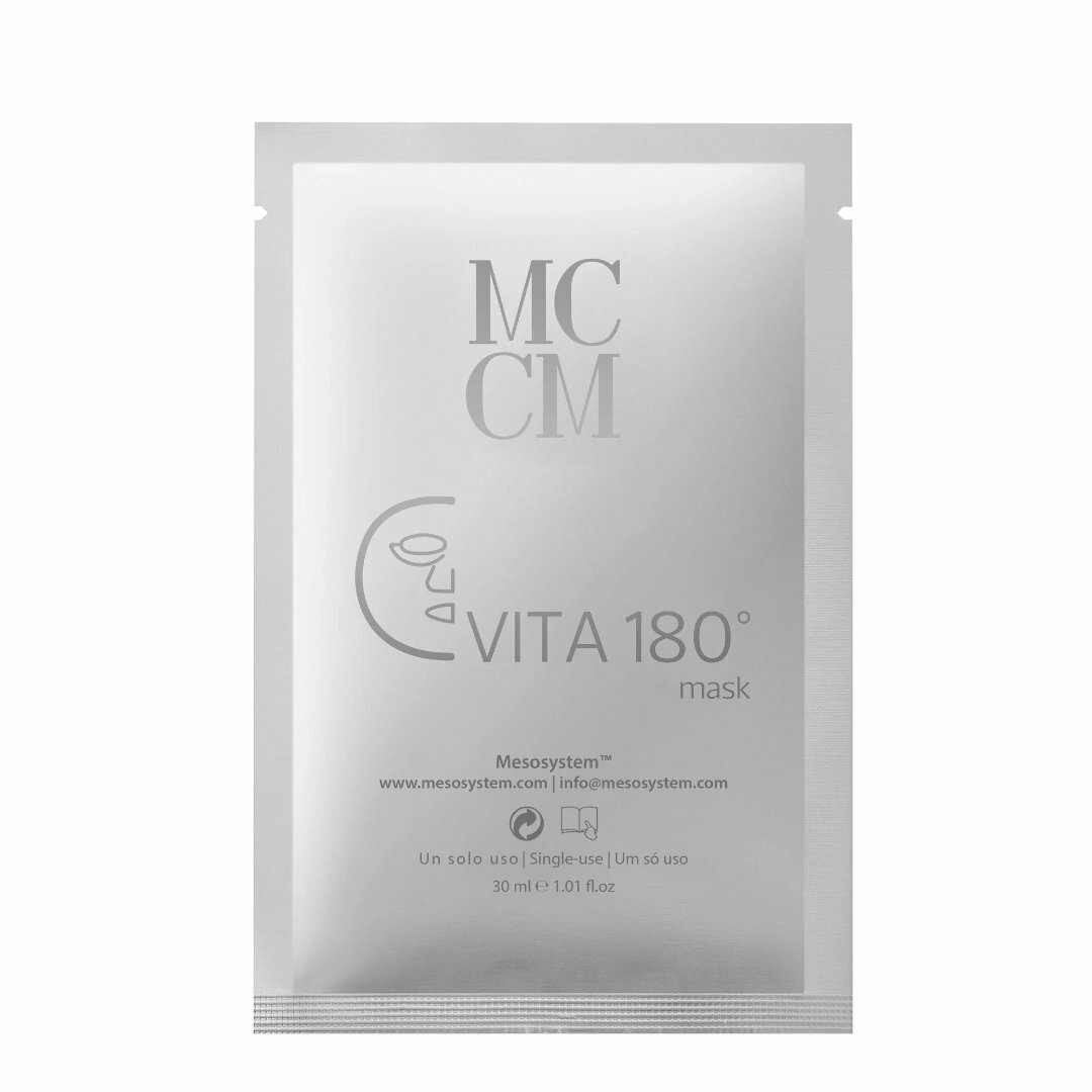 Designed to provide the skin with a full glow and lightning effect, the CVita 180º Mask prevents photoaging and protects the skin from external aggressions.