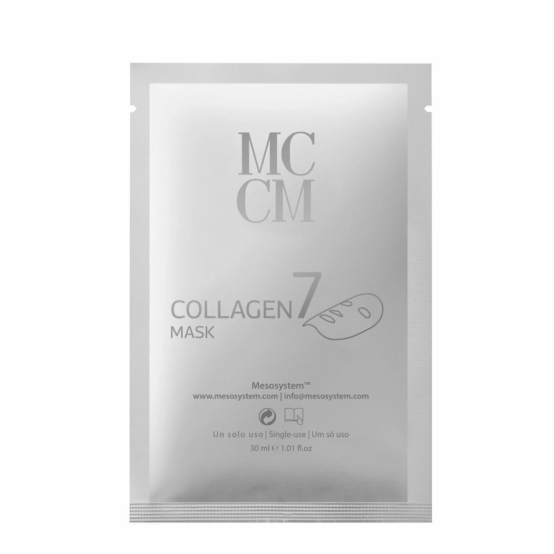 The active ingredients of Collagen 7 Mask, such as Hyaluronic Acid, Olive Oil and Tetrapeptide give this mask moisturizing properties that makes the skin less reactive.