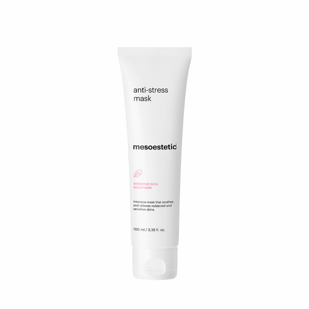 mesoestetic anti-stress mask is an intensive mask that soothes and relieves skin with redness and sensitivity.