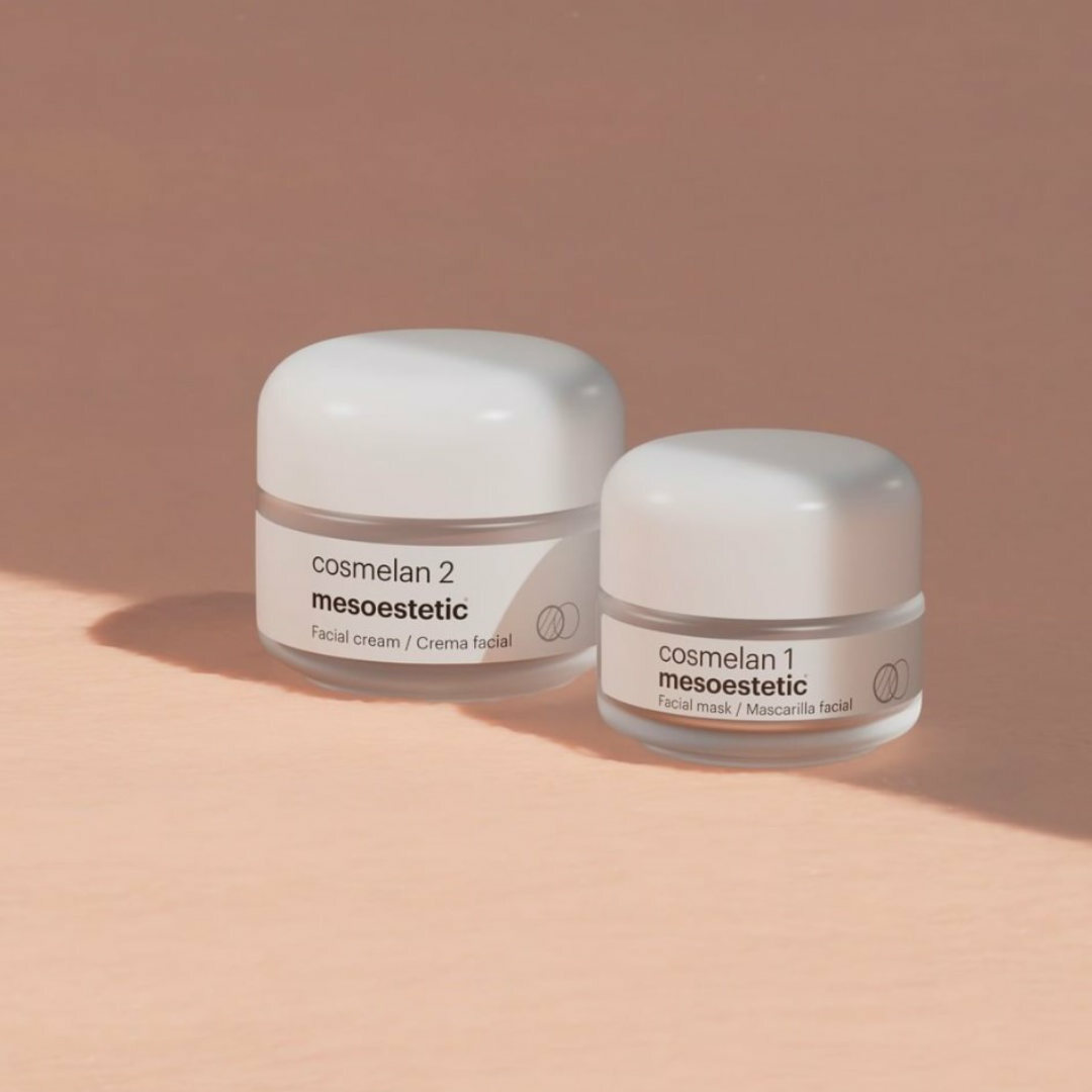 mesoestetic cosmelan 2  - cosmelan 2 is a home cream designed to reduce and control melanin-based skin pigmentation issues on the face.