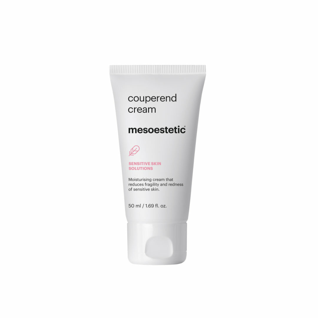 mesoestetic couperend cream - is a moisturising cream that alleviates redness and improves capillary fragility in skin that is prone to couperosis.