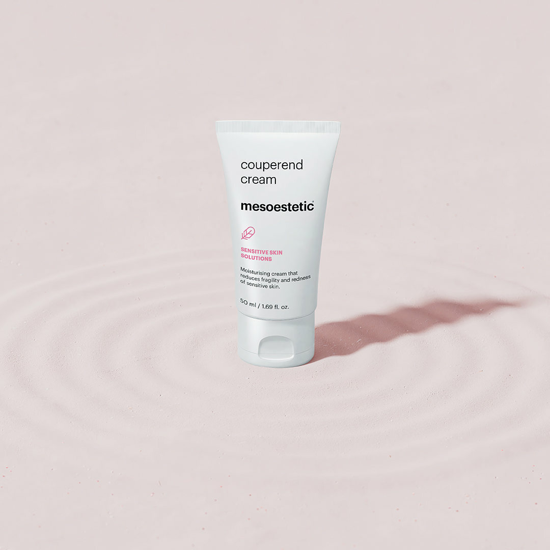 mesoestetic couperend cream - is a moisturising cream that alleviates redness and improves capillary fragility in skin that is prone to couperosis.