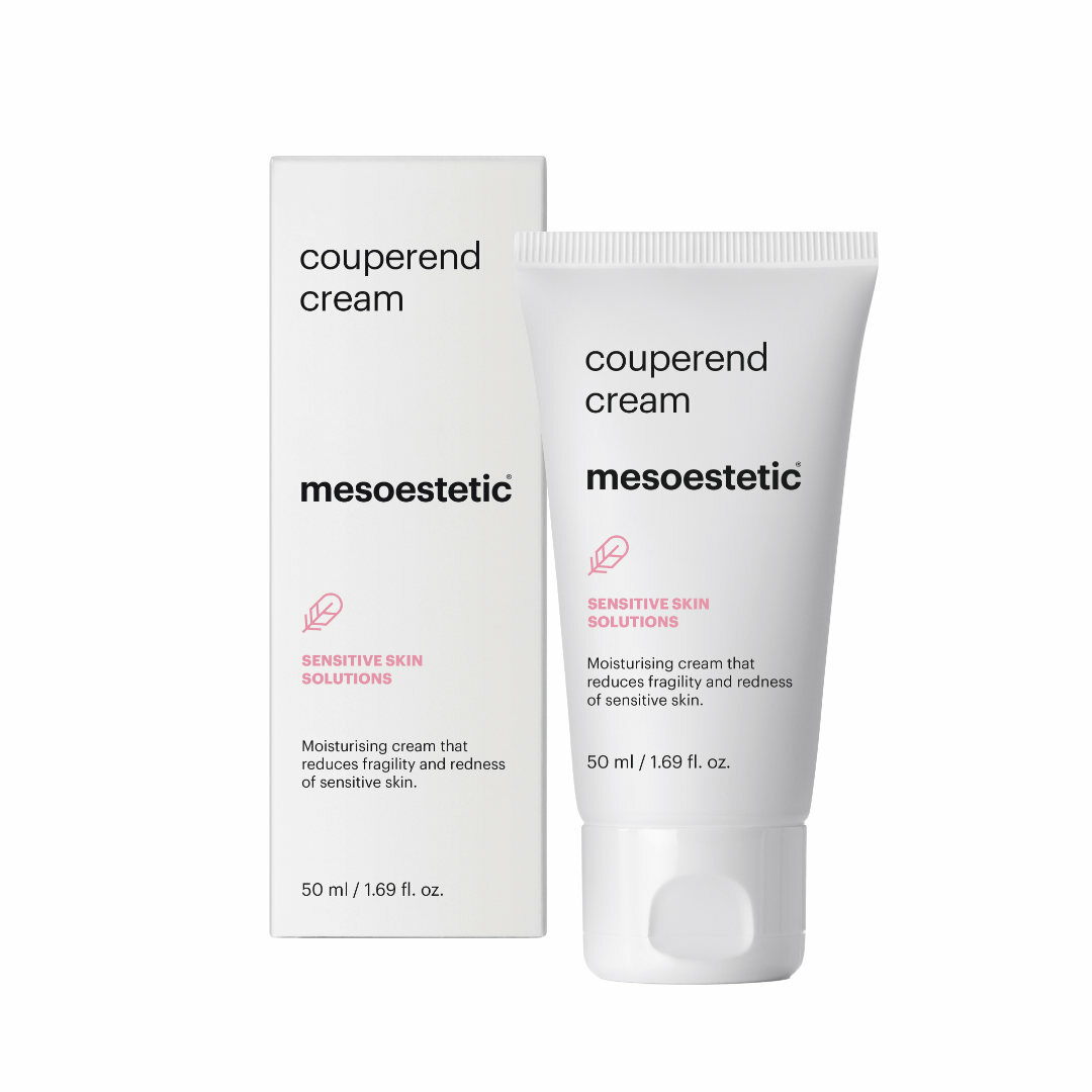 mesoestetic couperend cream - is a moisturising cream that alleviates redness and improves capillary fragility in skin that is prone to couperosis.