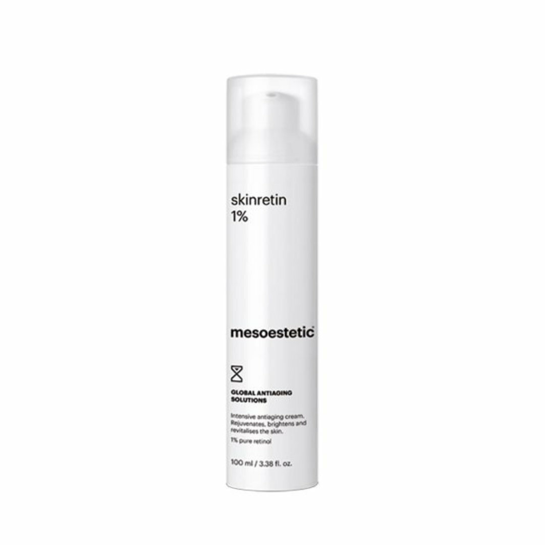 mesoestetic skinretin 1% - is a cream with 1% pure retinol for professional use to prepare the skin for professional treatments and enhance their effectiveness. Regenerates, brightens and revitalises skin.