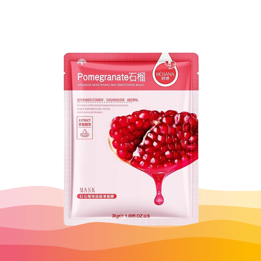 This Pomegranate mask includes the concentrated essence of red pomegranate, which boasts a smooth, silky texture that is both lightweight and easily absorbed by the skin.